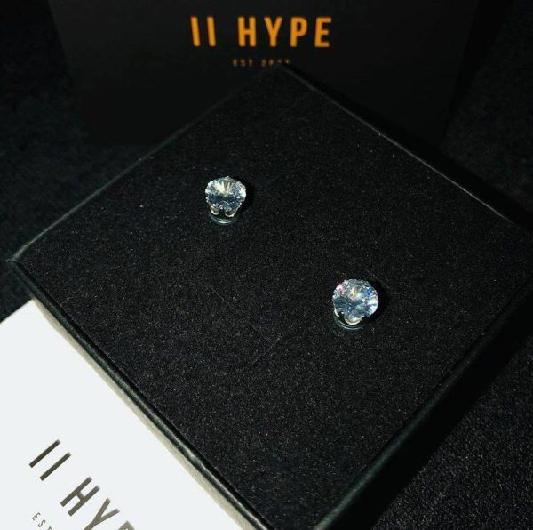 Iced Out CZ Earring (Magnetic) - 2