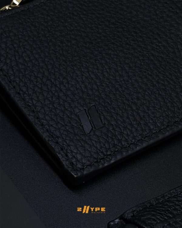 Matte Black Leather Cardholder - Image 2