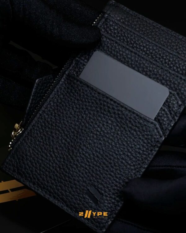 Matte Black Leather Cardholder - Image 3