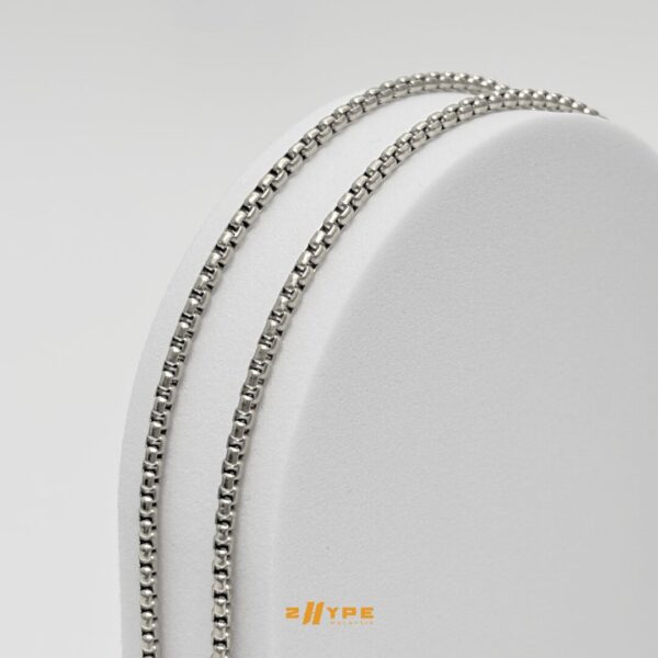 Round Box Chain (Silver) 2.5mm - Image 2