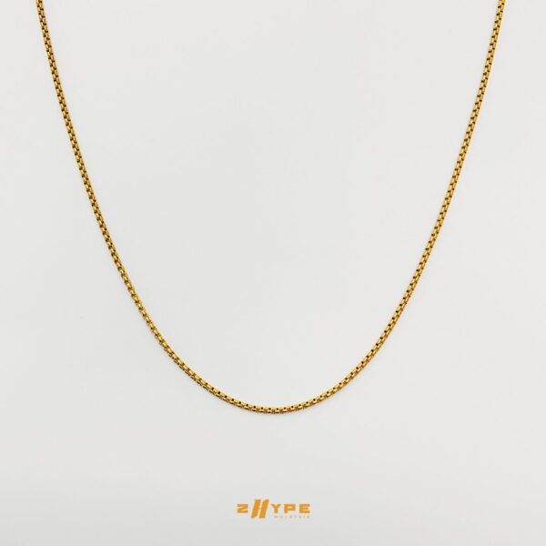 Round Box Chain (Gold) 2.5mm