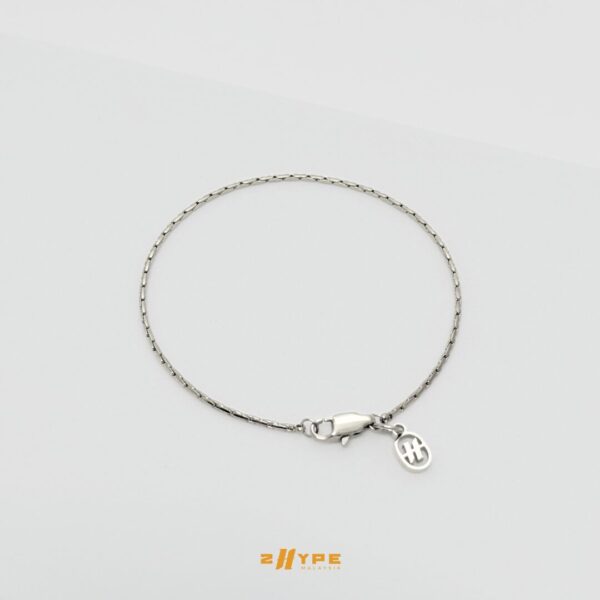 Cardano Bracelet (Silver) 2mm - Image 2