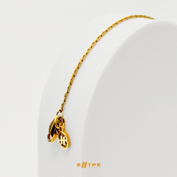 Cardano Bracelet (Gold) 2mm - Image 3