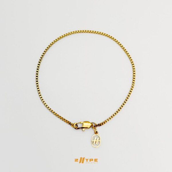 Box Bracelet (Gold) 2mm
