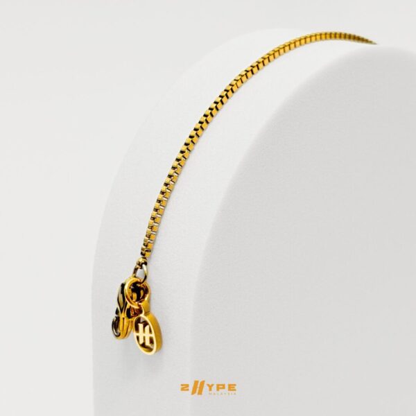 Box Bracelet (Gold) 2mm - Image 3