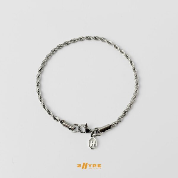 Rope Bracelet (Silver) 3mm