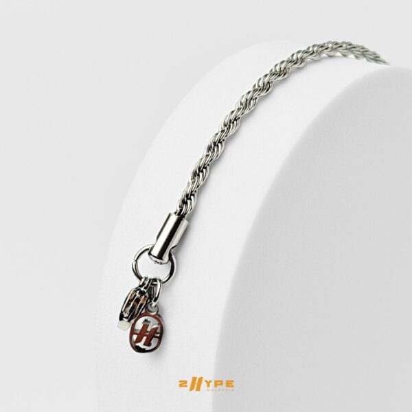 Rope Bracelet (Silver) 3mm - Image 4