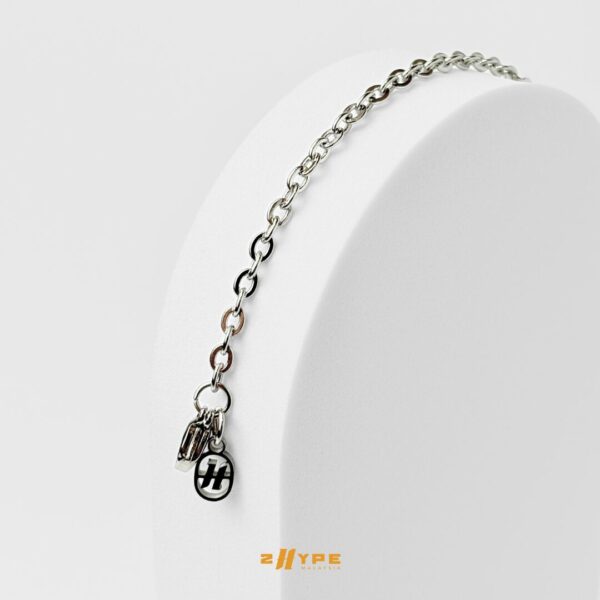 Cable Bracelet (Silver) 2mm - Image 4