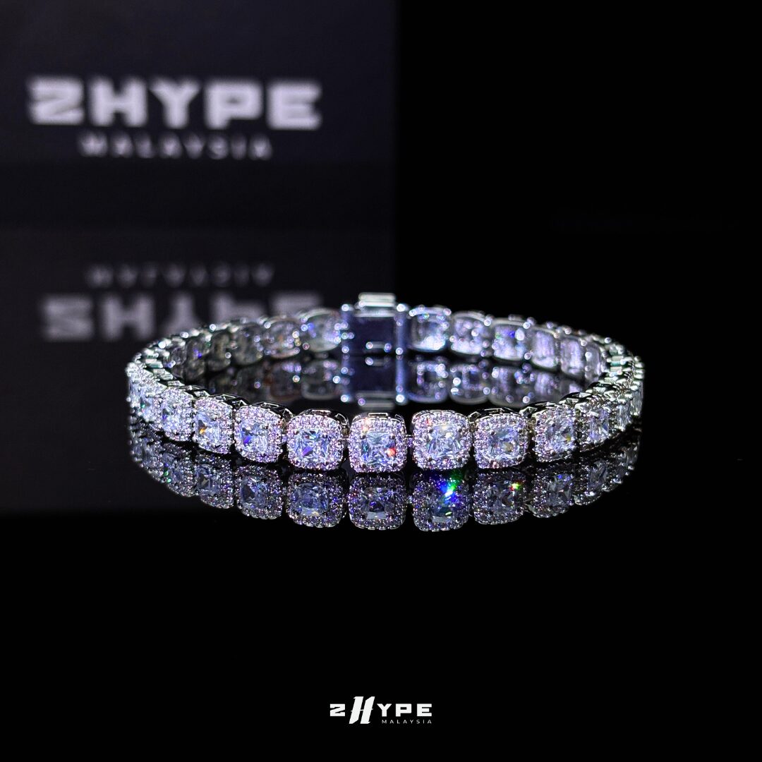 Iced Clustered Tennis Bracelet 7mm