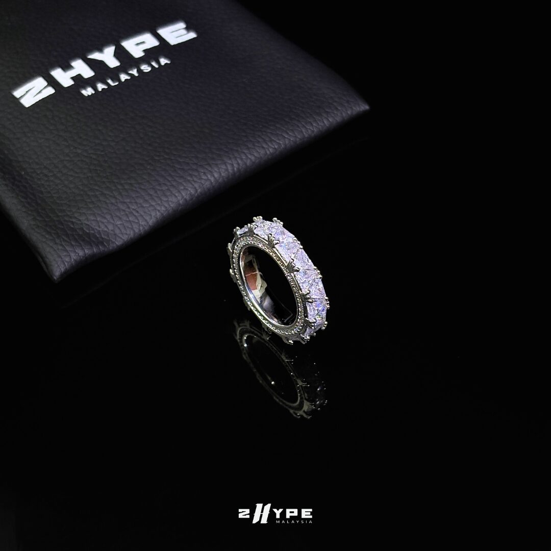 Iced Tri Cubic Ring - Image 4