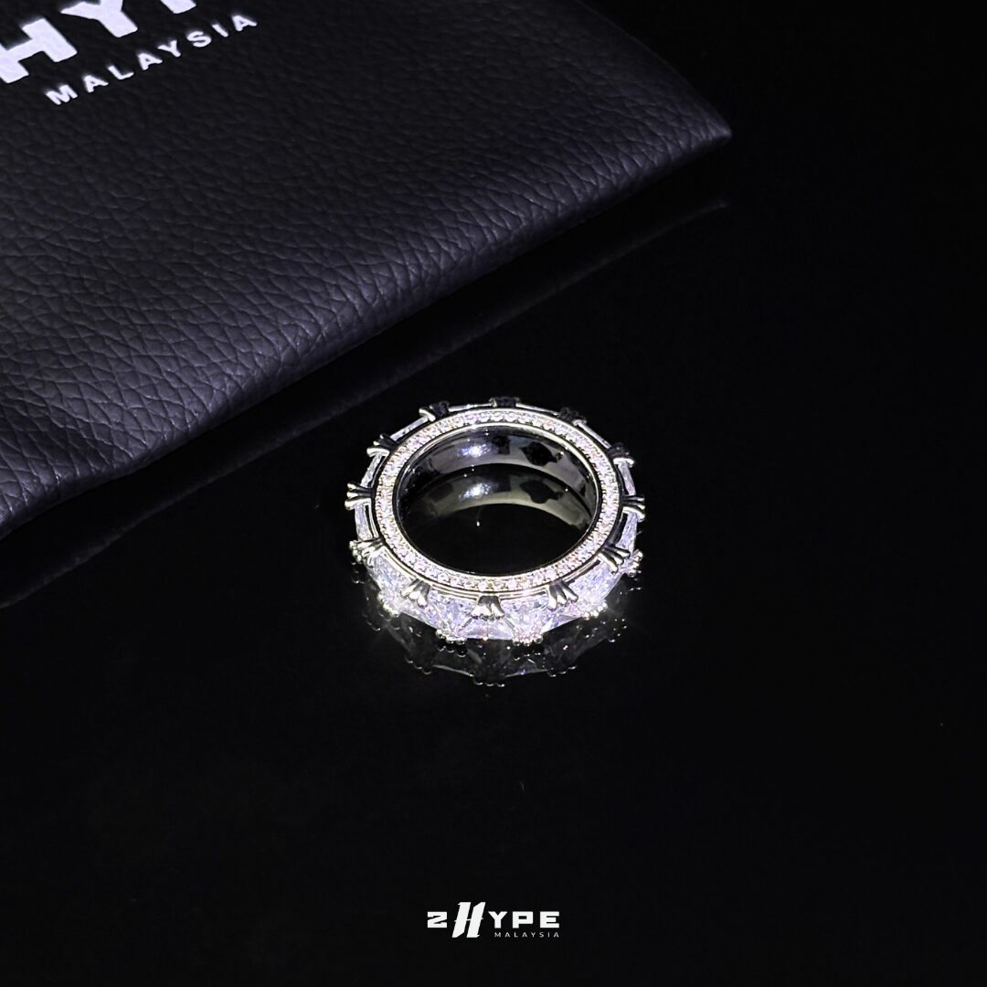 Iced Tri Cubic Ring - Image 5